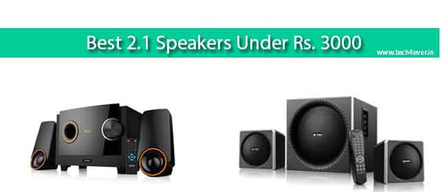 Best 2.1 Speakers Under Rs. 3000
