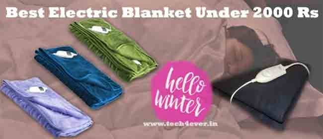 Best Electric Blanket Under 2000 Rs in India